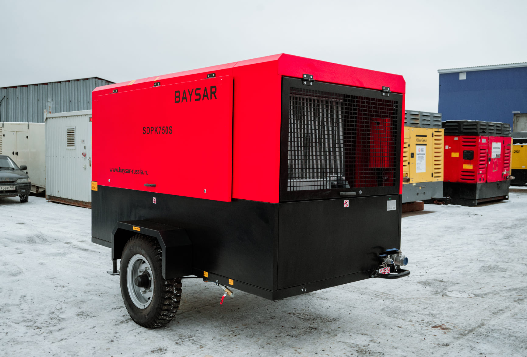 Дизельный компрессор с доохладителем BAYSAR SDPK750S