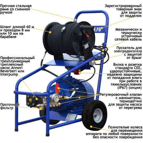 Аппарат высокого давления ПОСЕЙДОН E7-210-22-IP-Reel