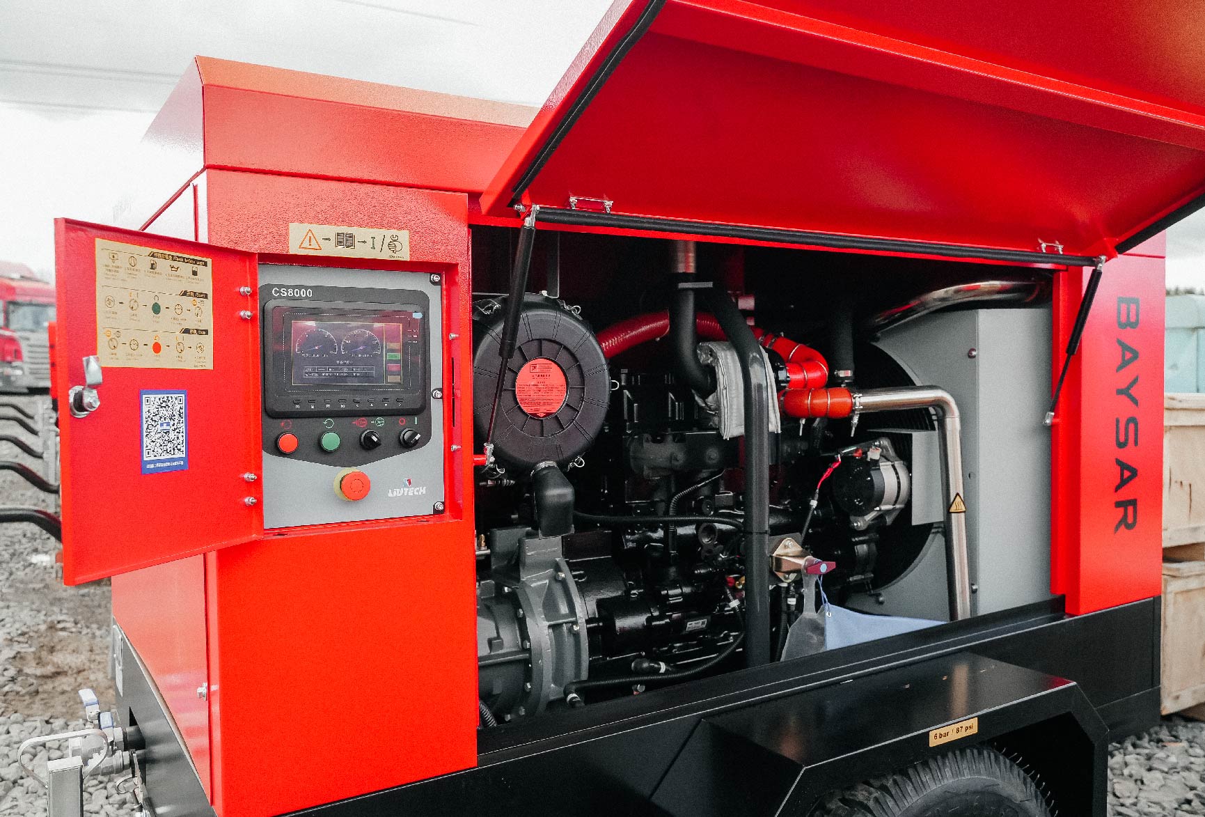 Дизельный компрессор BAYSAR DR400-12