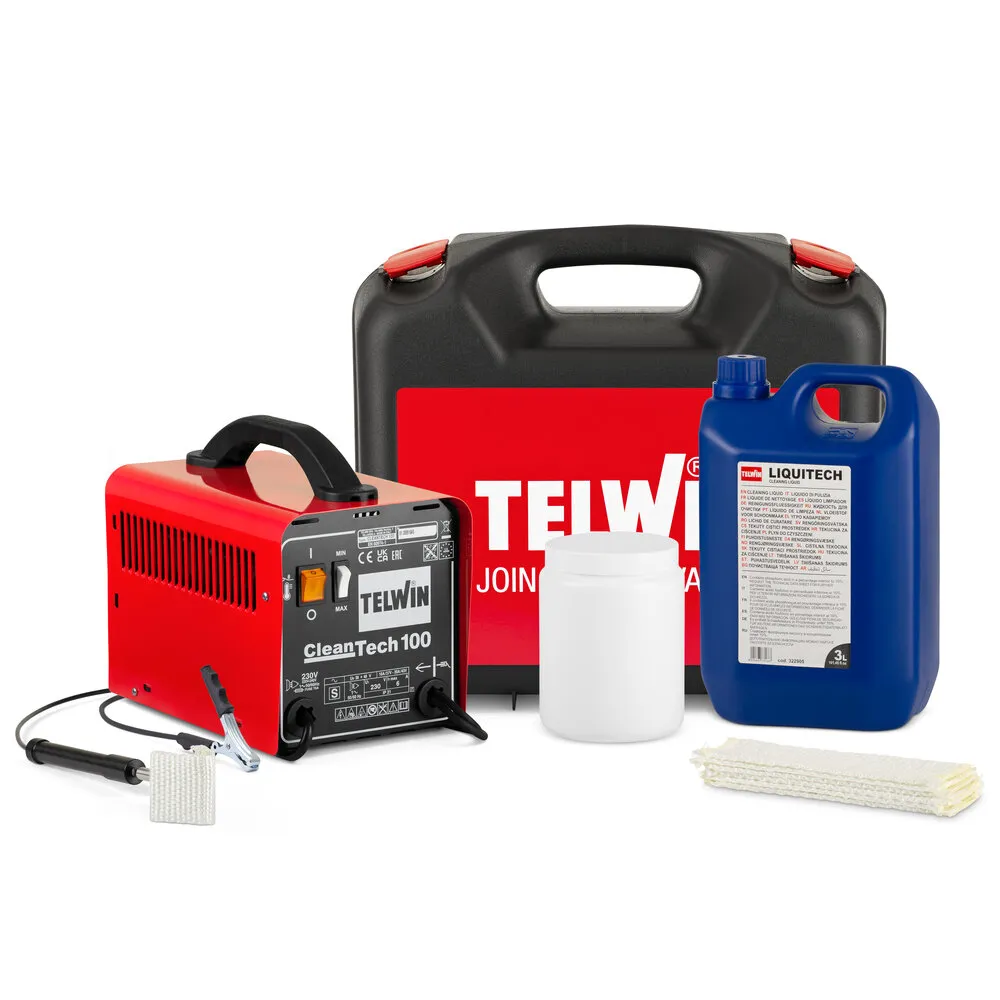 Аппарат Telwin CLEANTECH 100 230V + KIT для электрохимической очистки швов нержавейки