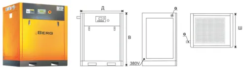 Винтовой компрессор Berg BK-30P-E 7